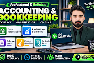 do bookkeeping, bank reconciliation and cleanup messy quickbooks online