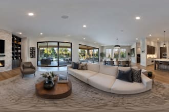 render photorealistic 360 panorama walkthrough 3d virtual interior tours for VR