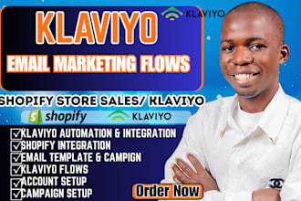 setup klaviyo email marketing flows for shopify sales growth