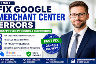 fix google merchant center errors disapproved products and gmc suspension fast