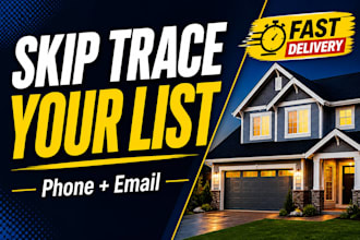 do skip tracing and leads generation for USA real estate
