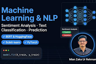 build a python machine learning or sentiment analysis model for your data