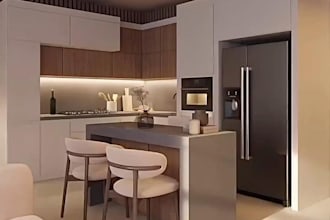 design 3d kitchen interior design, 3d modern exterior model using homestyler