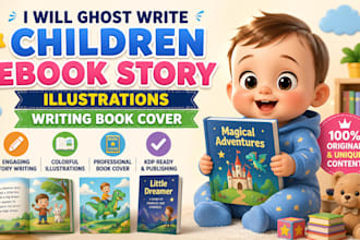 ghost write children ebook story illustrations writing book cover