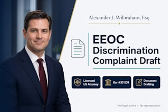 professionally draft your eeoc complaint for work discrimination