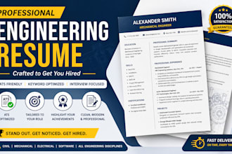 professional engineering resume writing   ats optimized