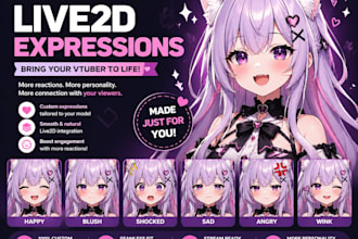add custom live2d vtuber expressions for your model