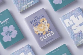 design a professional custom book cover for your novel