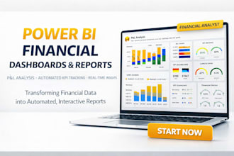 build power bi financial dashboards reports