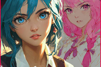 do anime character art