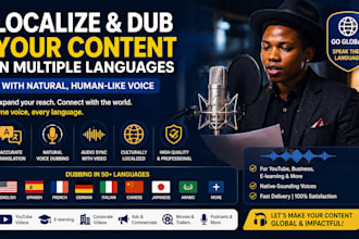 localize and dub your content in multiple languages with natural voice
