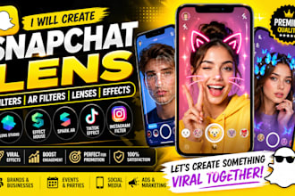 create custom snapchat lens snapchat filter ar filter lens studio
