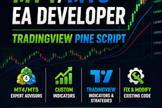 create mt4, mt5 expert advisors and indicators, and tradingview indicators