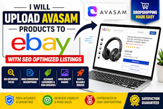 upload product from avasam to ebay listing avasam products ebay dropshipping seo