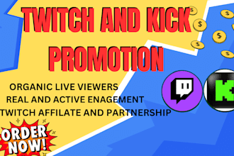 organically promote and bring the live viewers to your twitch channel