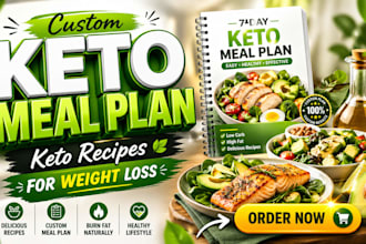 write keto recipes and a custom keto meal plan for your cookbook