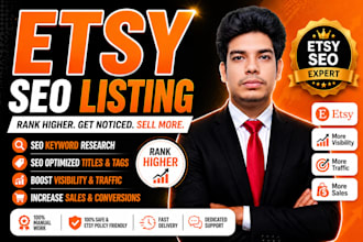 create SEO optimize etsy product listings