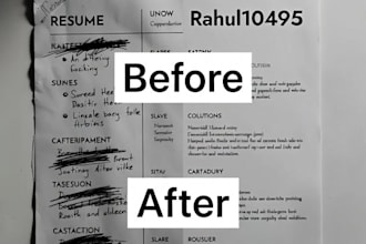 write a professional resume and CV with ats optimization