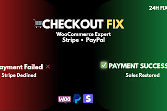 fix woocommerce stripe checkout payment gateway errors professionally