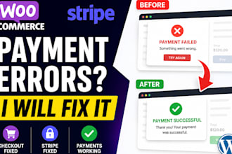 fix woocommerce stripe checkout and payment errors fast