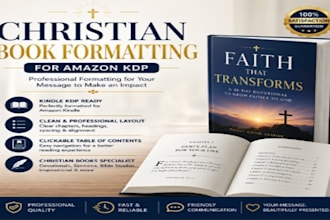 professionally format your christian book, devotional, or sermon for publishing