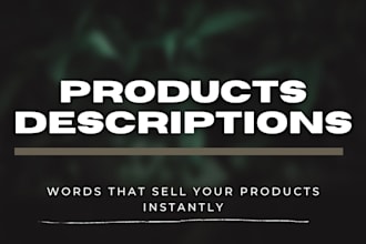 create high converting product descriptions for online marketplaces