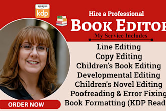developmental edit children book proofread kids book and format children novel