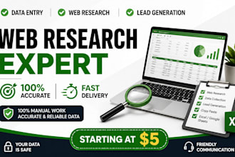 do b2b lead generation, email list building and web research