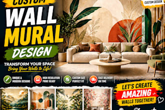 design custom wall mural wallpaper for your interior space