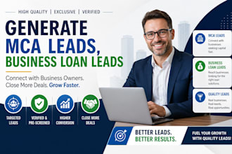 generate mca leads, business loan leads