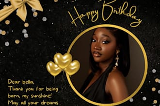 design beautiful birthday poster and invitation card