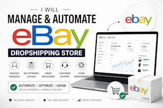 manage and automate your ebay dropshipping store for profit growth