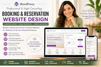 do wordpress booking design online reservation calendar booking website resposiv