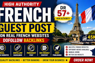 write and publish french guest post on my DR 57 french site