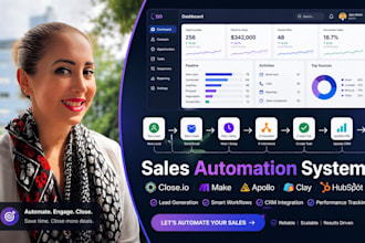 setup close io apollo clay crm automation for sales and hubspot integration
