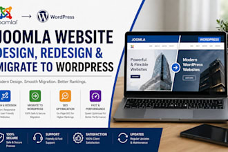 joomla website design redesign migrate to wordpress SEO optimization service