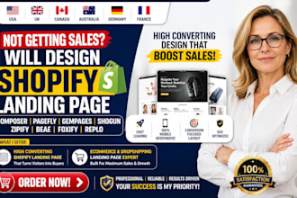 shopify landing page ecomposer pagefly gempages zipify beae foxify shogun design