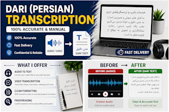 do pashto and dari transcription with high accuracy