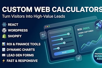 build custom web calculator or convert excel to a web calculator