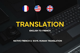 professionally translate your english content into french