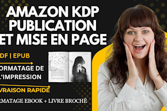 amazon KDP book publishing mise en page de livres formatage de la mise en page