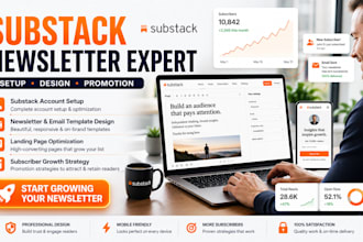 setup substack account substack promotion newsletter design email template