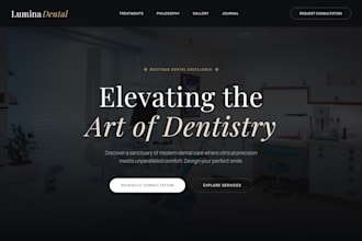 design a high converting website for dentists and clinics