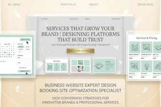design wix booking website that converts visitors to clients
