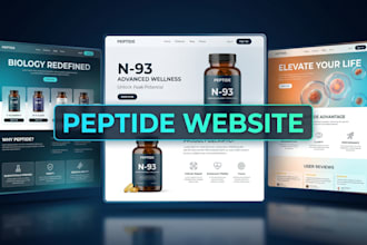 build fda compliant peptide website, for research use, and ecommerce peptide
