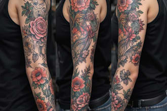 design a modern and minimalist tattoo design