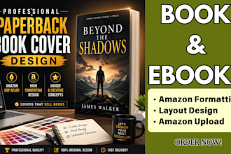 do book cover for amazon kindle and paperback