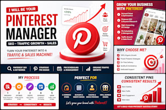 be your pinterest manager for SEO, traffic growth and sales