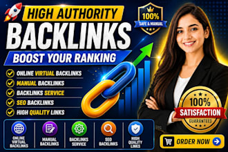build high quality contextual and manual SEO backlinks