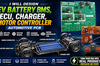 design ev battery bms ecu charger motor controller automotive pcb